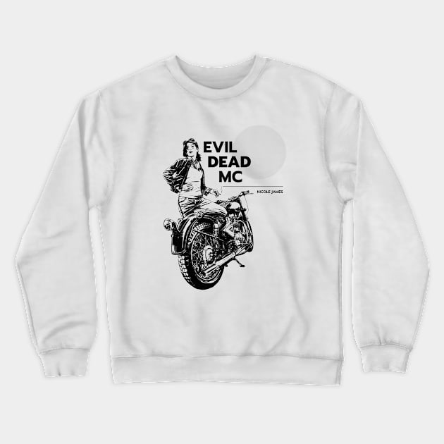 Girl on Bike Crewneck Sweatshirt by Nicole James